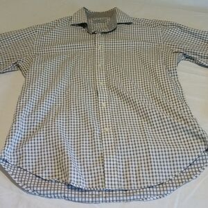 Thomas Dean Men's Checkered Button-Down Shirt